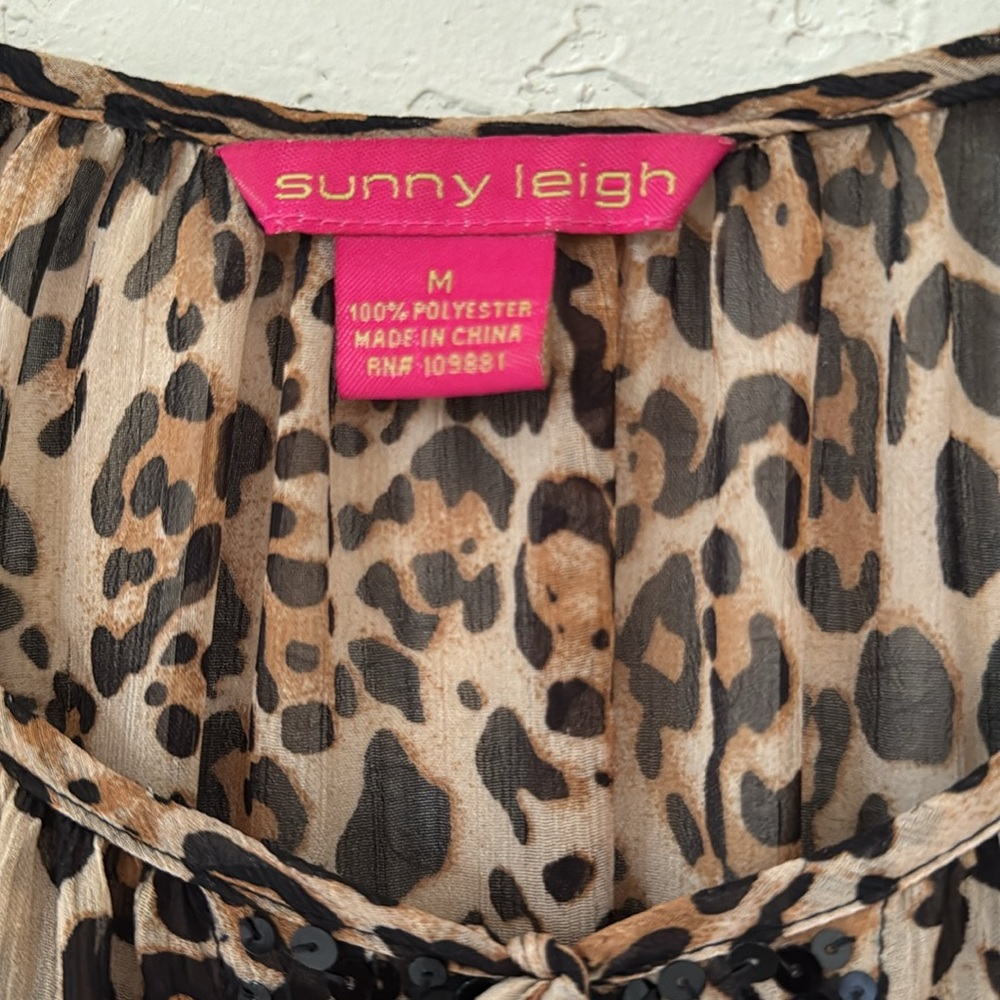 SUNNY Leigh leopard print size M - Picture 2 of 8